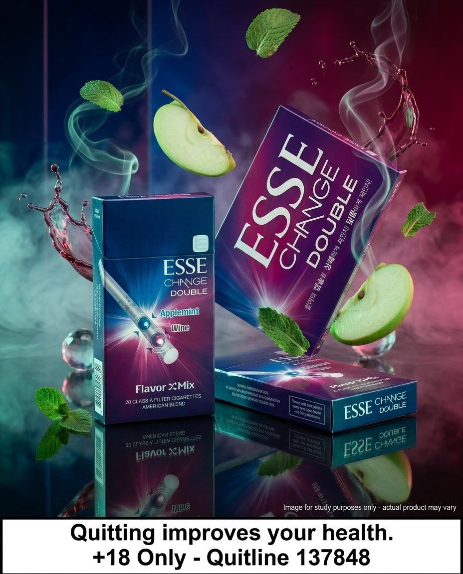 Esse Change Double Apple Mint Wine Cigarettes (10 Packs x 20s) - Image 2