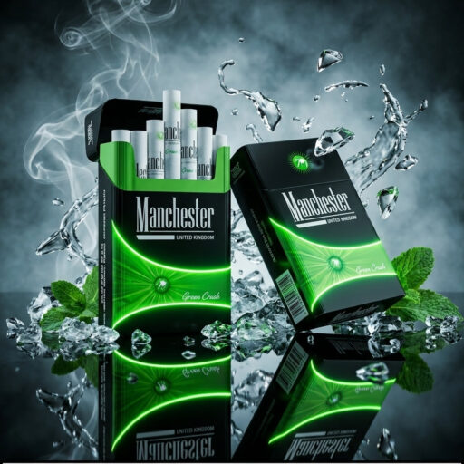 Manchester Green Crush Menthol Cigarettes (10 Packs x 20s)