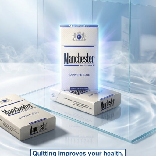 Manchester Sapphire Blue White Cigarettes (10 packets x 20s)