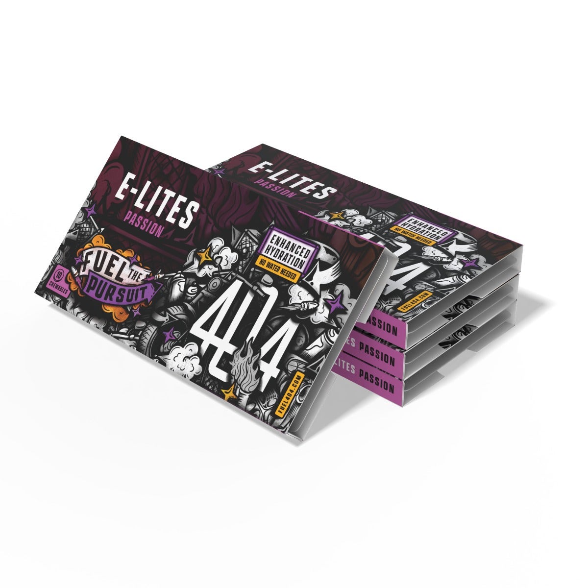 404 E-Lites Chewable Electrolyte Tablets Passion (10 Pack) - Image 2
