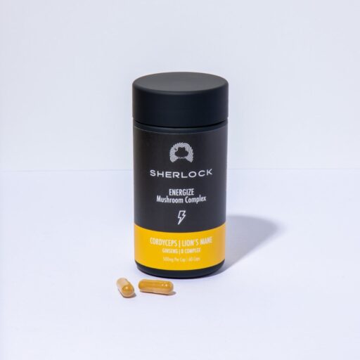 Sherlock Multi-Ingredient Complex with Cordyceps, Lion’s Mane, Ginseng & B Vitamins (60 Caps)