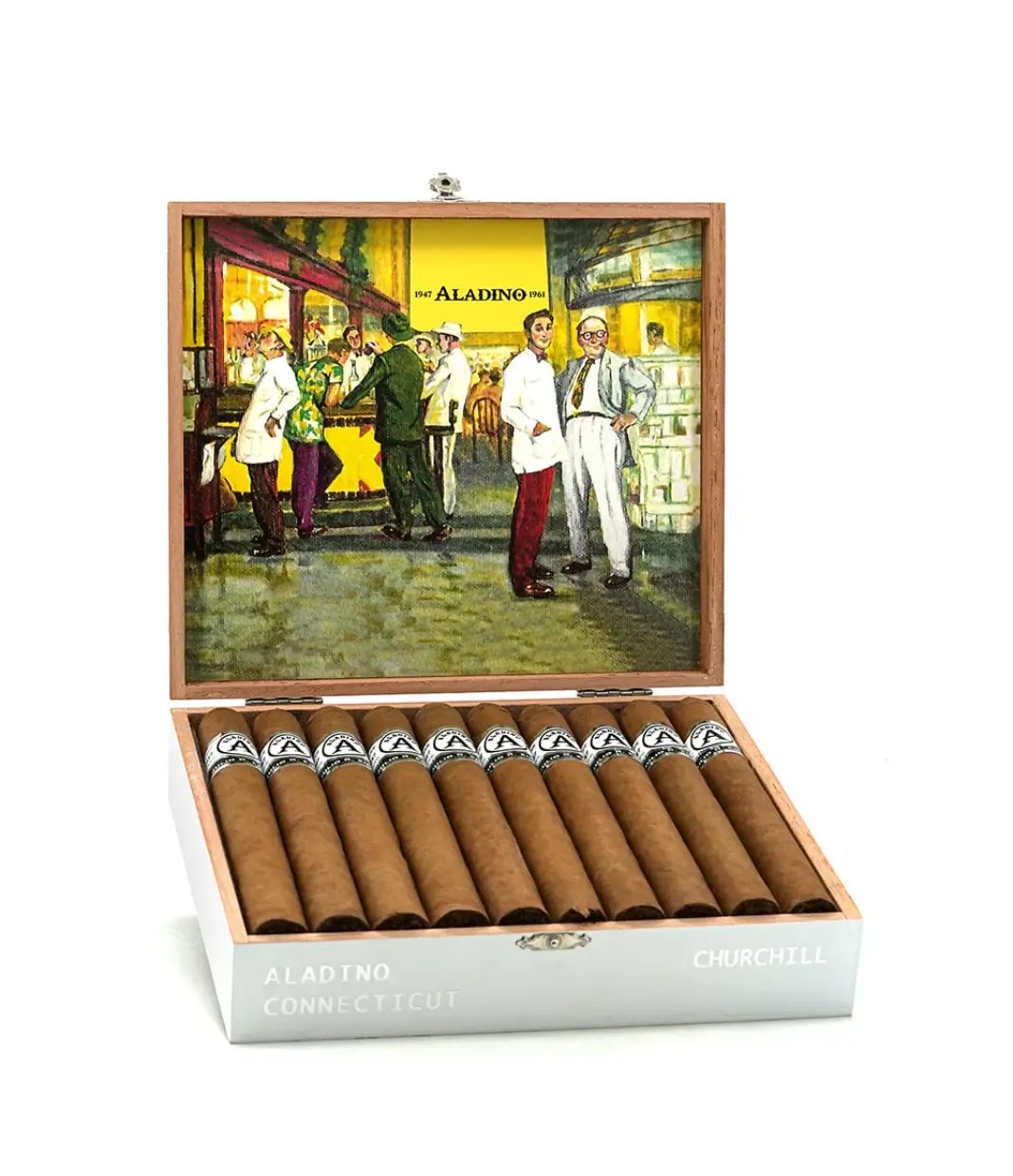 Aladino Connecticut Churchill Cigar — Box of 20