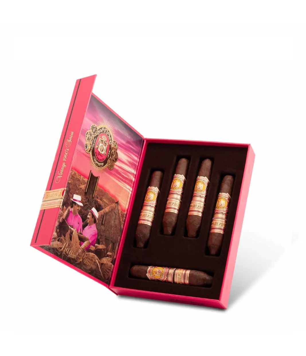 Arturo Fuente Rare Pink Vintage 1960s Series Short Story Cigar — Box of 5