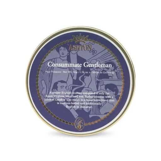 Ashton Consummate Gentleman Pipe Tobacco — Box of 5 × 50g tins