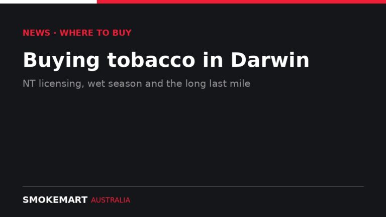 Smoke Mart Australia graphic: Buying tobacco in Darwin