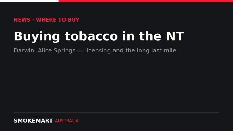 Smoke Mart Australia graphic: Buying tobacco in the NT