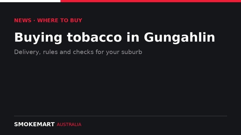 Smoke Mart Australia graphic: Buying tobacco in Gungahlin