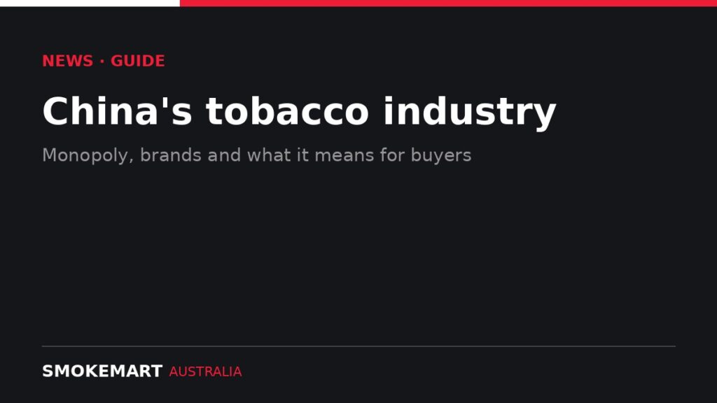 Smoke Mart Australia graphic: China's tobacco industry