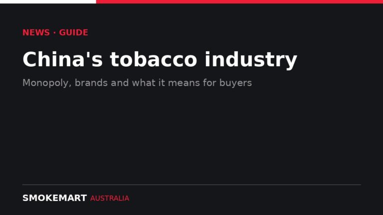 Smoke Mart Australia graphic: China's tobacco industry