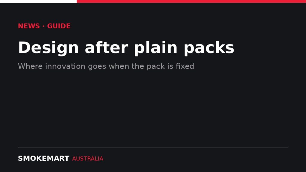Smoke Mart Australia graphic: Design after plain packs