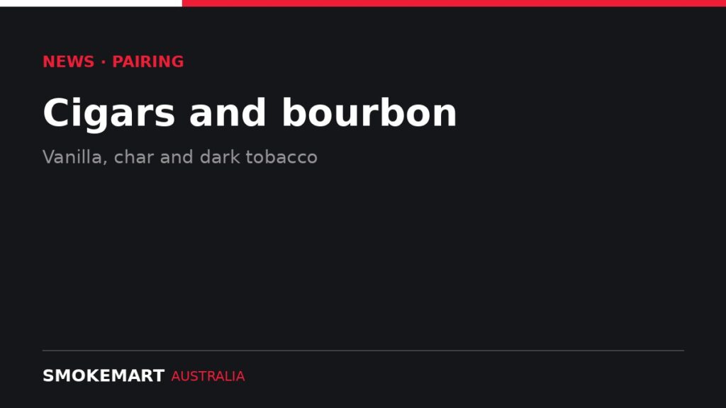 Smoke Mart Australia graphic: Cigars and bourbon