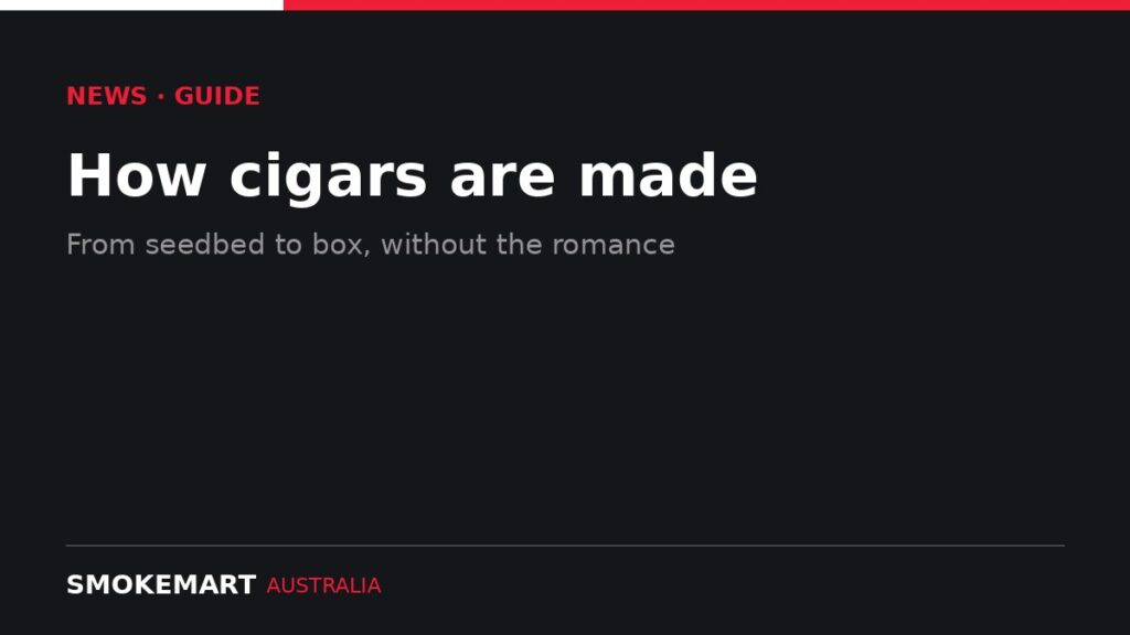 Smoke Mart Australia graphic: How cigars are made