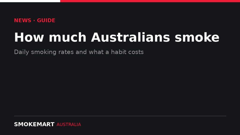 Smoke Mart Australia graphic: How much Australians smoke