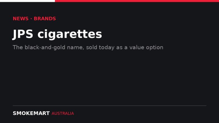 Smoke Mart Australia graphic: JPS cigarettes