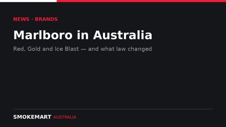 Smoke Mart Australia graphic: Marlboro in Australia