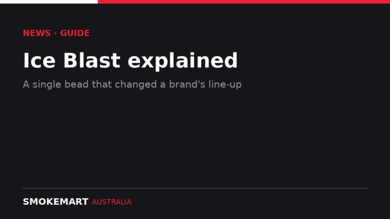 Smoke Mart Australia graphic: Ice Blast explained