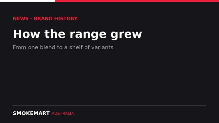 Smoke Mart Australia graphic: How the range grew