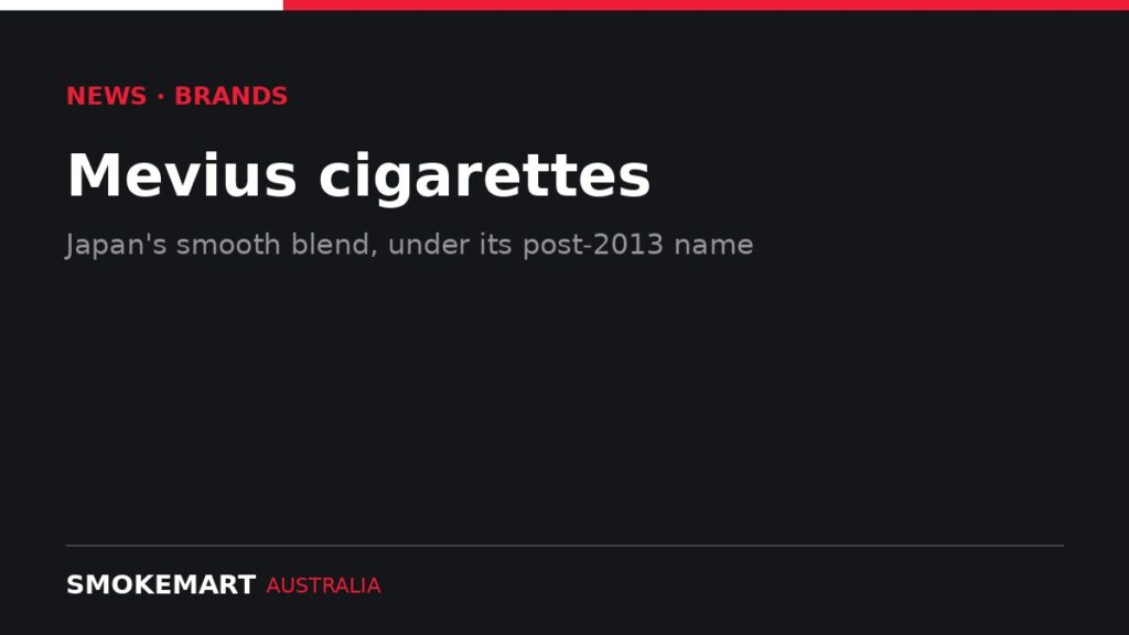 Smoke Mart Australia graphic: Mevius cigarettes