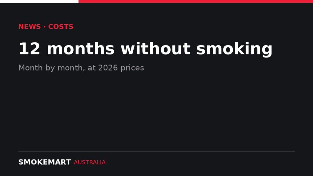 Smoke Mart Australia graphic: 12 months without smoking