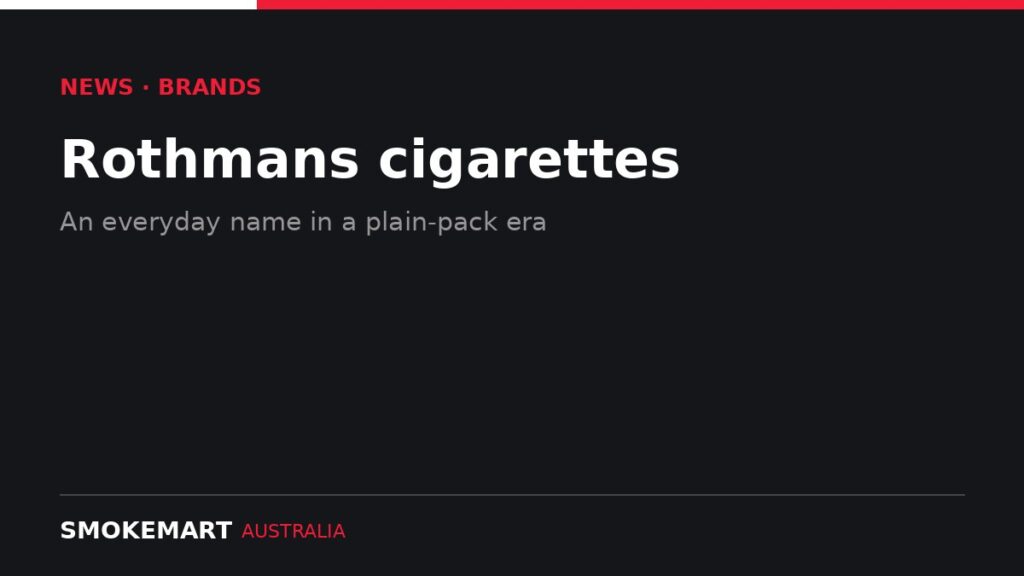 Smoke Mart Australia graphic: Rothmans cigarettes