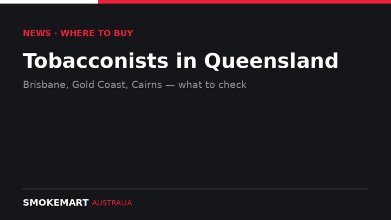 Smoke Mart Australia graphic: Tobacconists in Queensland