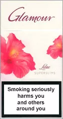 Glamour Super Slims Lilac 100's — Carton (10 × 20 pack)