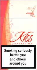 Kiss Super Slims Energy 100's — Carton (10 × 20 pack)