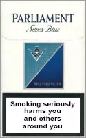 Parliament Silver Blue (Extra Lights) — Carton (10 × 20 pack)