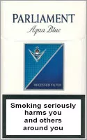 Parliament Aqua Blue (Lights) — Carton (10 × 20 pack)