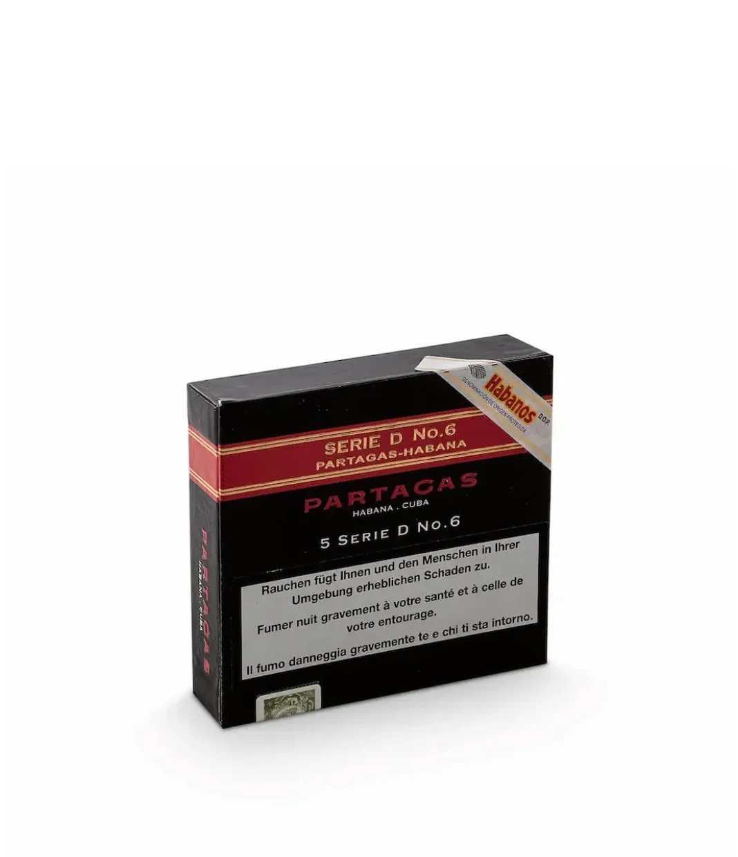 Partagas Serie D No.6 C/P Cigar — Box of 25 (5 × 5)