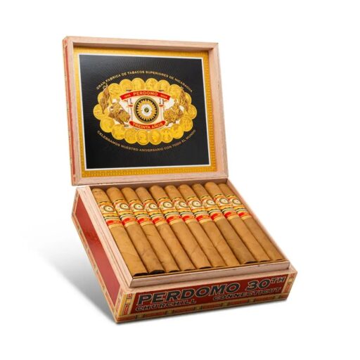 Perdomo 30th Anniversary Connecticut Box-Pressed Churchill Cigar — Single