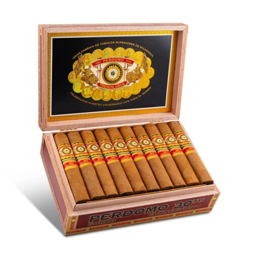 Perdomo 30th Anniversary Connecticut Box-Pressed Gordo Cigar — Single