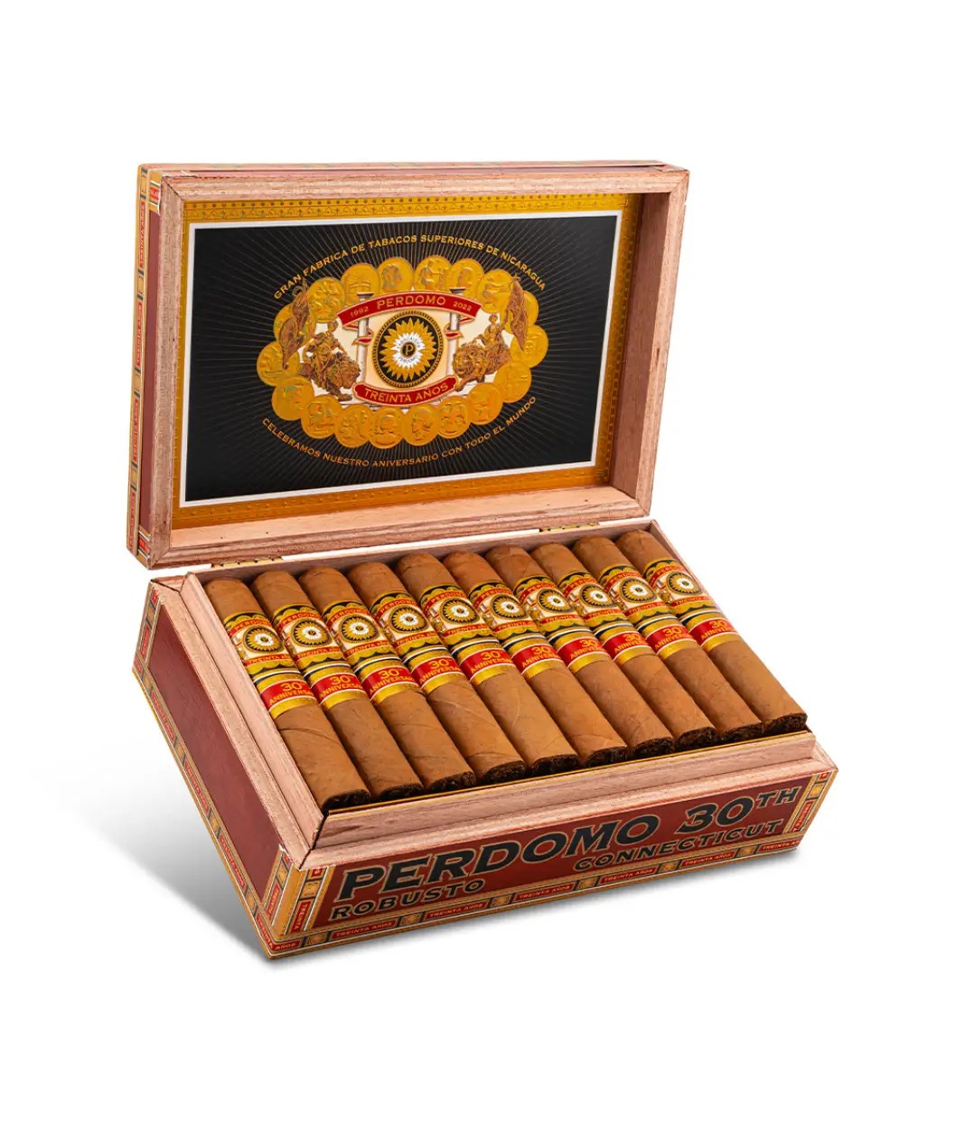 Perdomo 30th Anniversary Connecticut Box-Pressed Robusto Cigar — Box of 30