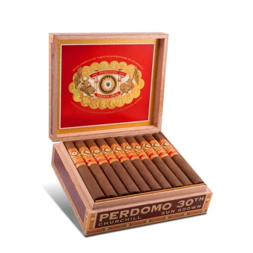 Perdomo 30th Anniversary Sun Grown Box-Pressed Churchill Cigar — Single