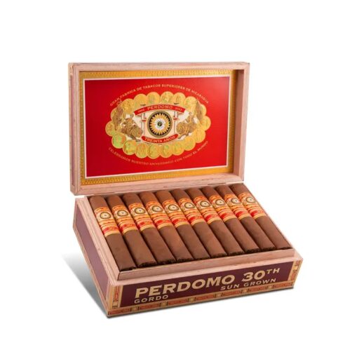 Perdomo 30th Anniversary Sun Grown Box-Pressed Gordo Cigar — Single