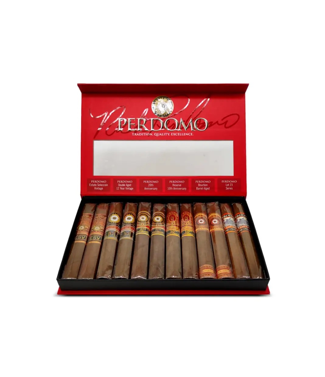 Perdomo Connoisseur Sun Grown Collection Sampler Cigar — Box of 12