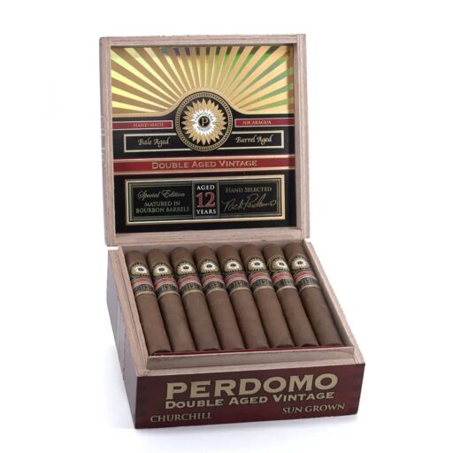 Perdomo Double Aged 12 Year Vintage Sun Grown Churchill Cigar — Single