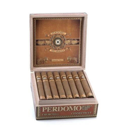Perdomo Nicaragua Bourbon Barrel Aged Connecticut Churchill Cigar — Single