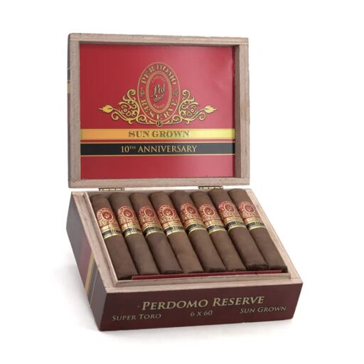 Perdomo Reserve 10th Anniversary Sun Grown Super Toro Cigar — Single
