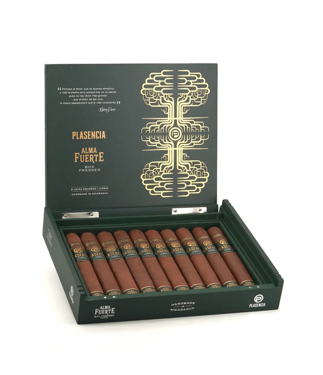 Plasencia Alma Fuerte Eduardo I Toro Colorado Claro Cigar — Box of 10