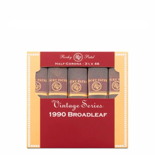 Rocky Patel Vintage 1990 Half Coronas Cigar — Box of 50 (10 × 5)