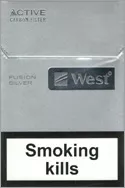 West Fusion Silver — Carton (10 × 20 pack)