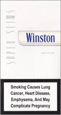 Winston Super Slims White 100s — Carton (10 × 20 pack)