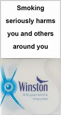 Winston Xsuperslim Impulse Blue — Carton (10 × 20 pack)